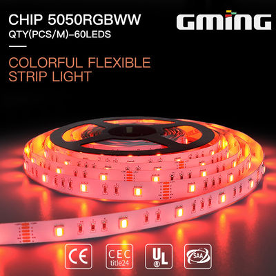 520-530nm 14.4W SMD 5050 LED Strip Light Low-temperature reflow