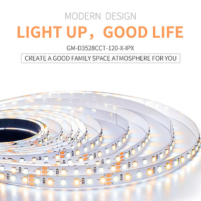 Flexible SMD 3528 LED Strip Light Low Voltage Two Color 120LEDs UL Certified