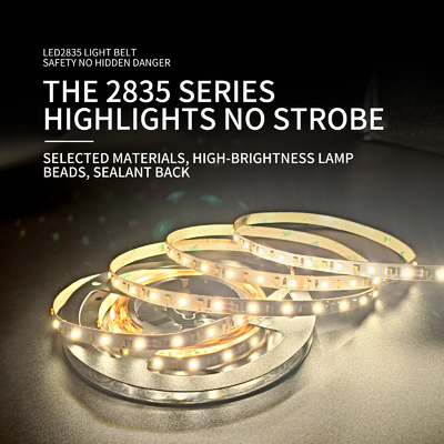 12V SMD LED Flexible Strips 2835 120 Lamp Super Narrow 5mm For Bathroom Mirror