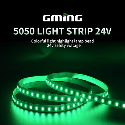 RGB Colorful SMD 5050 LED Strip Light Flexible For Bar Display Cabinet / Stairs