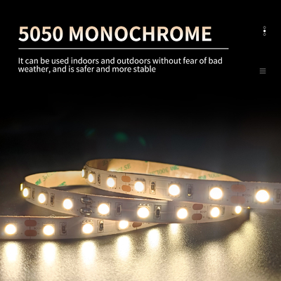 Bright Monochrome 112 Lamp SMD LED Flexible Strips 5050 120 Degrees Energy Saving