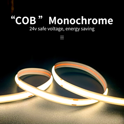 Low Voltage Ultra Narrow Flexible Line Lamp Monochrome Cob Light Strip 12V 24V
