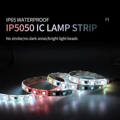 Ip65 Waterproof Glue Drop Led Strip 5050 Smd External Ws2811 Light Slide Full Color