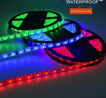 Colored RGB SMD LED Flexible Strips 60 LEDs / M CE Approvel Long Working Life