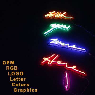 Advertising Signboard SMD 5050 LED Strip Light Round Neon Flex CE UL Approval