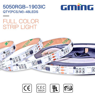 Remote Control 5050RGB 1903IC Dimmable SMD LED Strip 9.6W