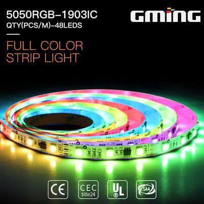 30leds/m  IP65 530nm RGB UCS1903-8 SMD5050 LED Strip Light