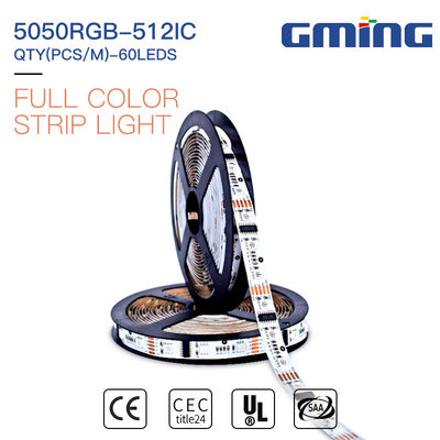 Cuttable 6W IP65 SMD 5050 LED Strip Light UCS DMX512-16 IC