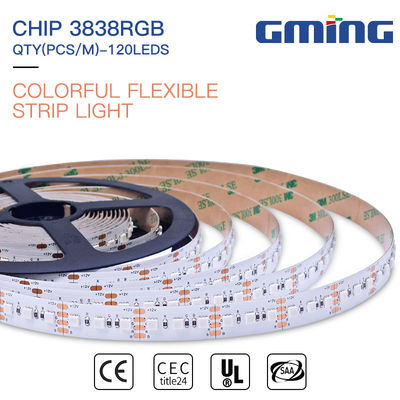 520-530nm Aluminum 5050 12W Flexible RGB LED Strip Light