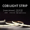 Warm White Cob Led Strip 12v 24v 4mm Wide Waterproof With Bright 480 Beads